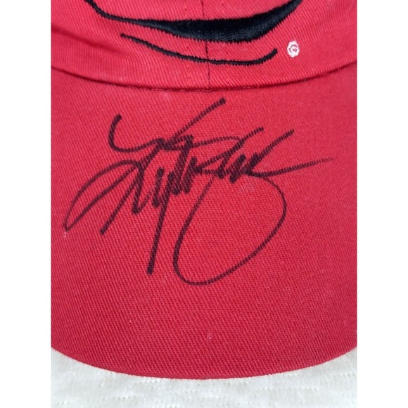 Kyle Busch Autograph Signed M&M Candy Racing Hat Cap vintage #18 NASCAR Youth - Picture 2 of 5